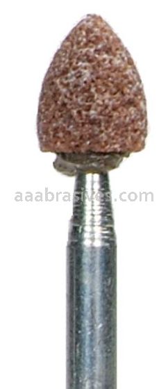 Norton B43 1/4 x 5/16 Gemini 38A M/D5 1/8 x 1-1/2 Vitrified Bond Mounted Points - B Shapes