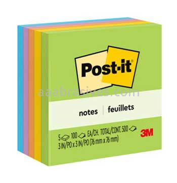 Post-it™ Notes 654-5UC 3 in x 3 in Jaipur Collection 3M 7100144883