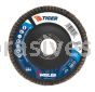 Weiler 50601 4-1/2" Tiger Disc Abrasive Flap Disc Conical Type 29 Phenolic Backing 24 Z 7/8" Arbor Hole