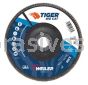 Weiler 50823 7" Big Cat Abrasive Flap Disc Flat Type 27 Phenolic Backing 40 Z 7/8" Arbor Hole