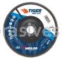 Weiler 50825 7" Big Cat Abrasive Flap Disc Flat Type 27 Phenolic Backing 80 Z 7/8" Arbor Hole