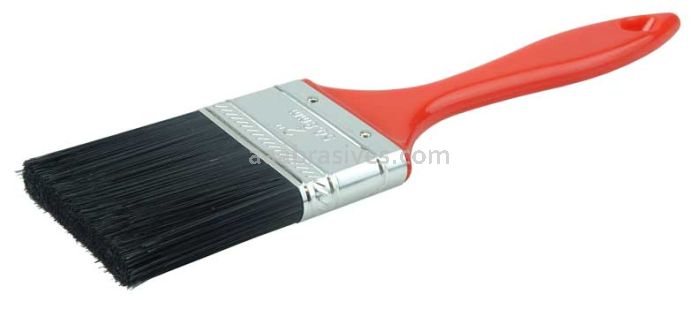 Weiler 40109 2" Industrial Varnish Brush Black Polyester 2" Trim Length Red Plastic Handle