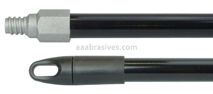 Weiler 44577 60" Metal Handle Heavy-Duty Black with Metal Threaded Tip