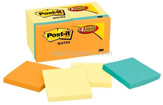Post-it™ Notes 654-14-4B 3 in x 3 in Canary Yellow 3M 7010371010