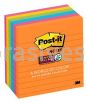 Post-it™ Super Sticky Notes 675-6SSUC 4 in x 4 in Rio de Janeiro Collection 3M 7010372294