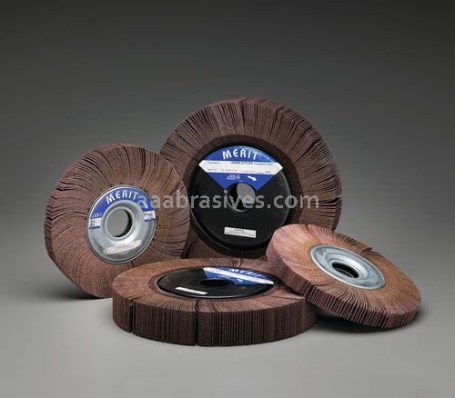 16 x 4 x 1-3/4 80 Merit Grind-O-Flex Large Diameter Flap Wheels