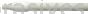 Weiler 44563 60" Fiberglass Handle Threaded 1" Diameter White Food Service