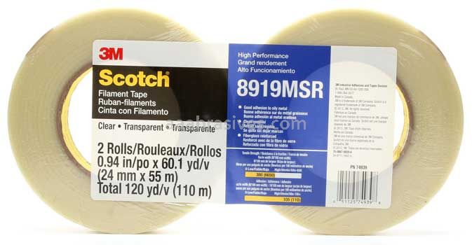 Scotch™ Recycled Corrugate Box Sealing Tape 3073 Clear 72 mm x 100 m 3M 7010335882