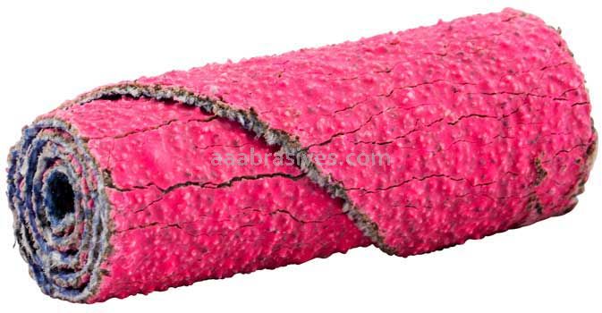 Norton Merit 78072741180 3/4 x 1-1/2 x 1/4 60 Grit Ceramic Pink R928 Straight Cartridge Roll