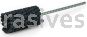 Weiler 34190 CrossFlex Standard Duty Bore Brush 1 Diameter 120 SC Grit