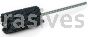 Weiler 34199 CrossFlex Standard Duty Bore Brush 1-1/4 Diameter 180 SC Grit