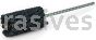 Weiler 34200 CrossFlex Standard Duty Bore Brush 1-1/4 Diameter 240 SC Grit