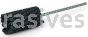 Weiler 34207 CrossFlex Standard Duty Bore Brush 1-1/2 Diameter 180 SC Grit