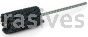 Weiler 34212 CrossFlex Standard Duty Bore Brush 1-5/8 Diameter 240 SC Grit