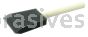 Weiler 99805 2" Foam Applicator Brush 2-5/8" Length Wood Handle