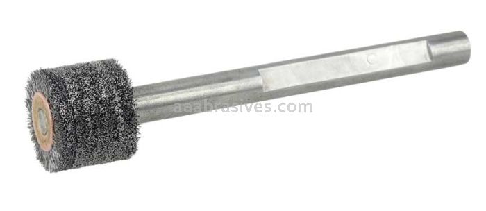 Weiler 17205 Bore-Rx 7/8"Dia. Internal Brush Deburring Tool .006" Crimped Steel Wire Fill 3/8" Stem