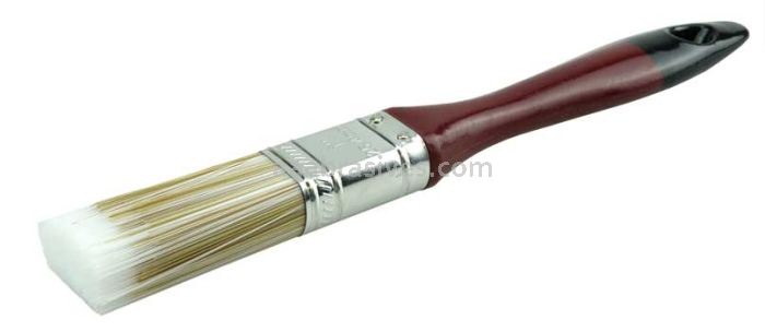 Weiler 40058 1" Varnish Brush Poly/Nylon Fill 2-1/4" Trim Length Red Foam Handle