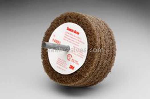 3M™ 7000045941 3 x 1-1/4 x 1/4 A/O MED Scotch-Brite™ Cut and Polish Disc D5