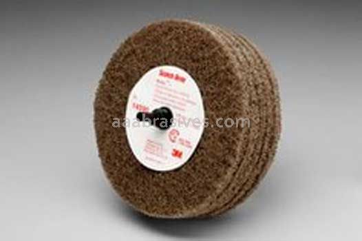 3M&trade; 7000120703 4 x 1-1/4 A/O MED C5-ZR Scotch-Brite&trade; Roloc&trade;+ D5 Cut and Polish Disc