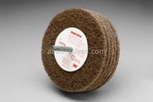 3M™ 7000120710 4 x 1-1/4 x 1/4 A/O MED Scotch-Brite™ D5 Cut and Polish Disc