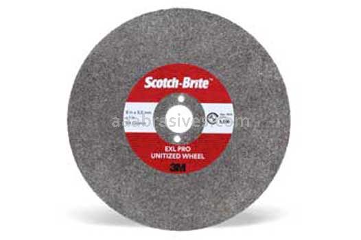 3M™ 7100159575 8 x 4.2 mm x 1-1/2 Scotch-Brite™ 8 A/O CRS EXL PRO Unitized Wheel