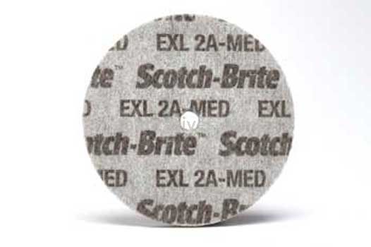 3M&trade; 7100188518 6 x   1/4 x 1/2 Scotch-Brite&trade; 2 A/O Medium EXL Unitized Wheel