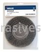 Weiler 02335P 7" Medium Face Bench Grinder Wheel .014" Crimped Steel Wire Fill 5/8" Arbor Hole Retail Pack