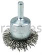 Weiler 10047 1-1/2" Circular Flared Crimped Wire End Brush .020" Stainless Steel Fill