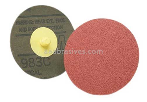 3M™ 7010518169 3” P320 Grit XF-wt 361F A/O TR Roloc™ Sanding Disc