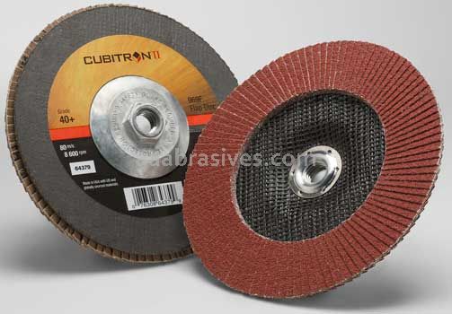 3M™ 7100104915 7 x 5/8-11 40+ Grit 969F T27 Cubitron™ II Flap Disc