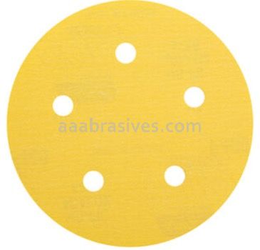 Norton Abrasives 66623307111 5" P120 Grit C-wt Gold Reserve A296 Vac Paper Hook and Loop Discs