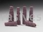 1/2 x 1-1/2 x 1/8 80 Grit Merit A/O Plus Full-Tapered Spiral Rolls
