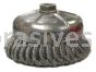 Weiler 12396 6" Single Row Knot Wire Cup Brush .035" Steel Fill 5/8"-11 UNC Nut