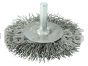 Weiler 17963 2-1/2" Stem-Mounted Crimped Wire Radial Wheel .020" Steel Fill 1/4" Stem