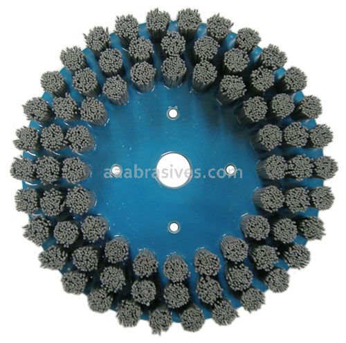 14" Disc Brush, Crimped Nylox, .018/500, 5" A.H.