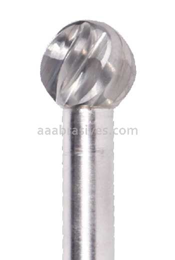 SD-5NF 1/2x7/16x1/4"sk Ball Carbide Burr For Aluminum