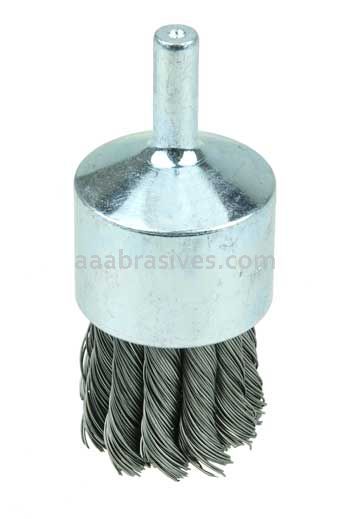 Weiler 10027 1-1/8" Knot Wire End Brush .014" Steel Fill