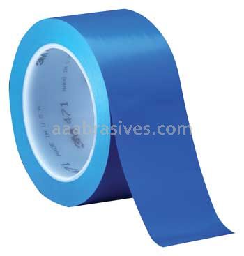 3M&trade; 7100044626 Vinyl Tape 471 Blue 1/4" x 36 yards