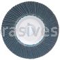4-1/2 x 7/8 40 Grit Merit Type 27 Zirc Powerflex Flap Discs