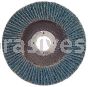 4-1/2 x 7/8 36 Grit Merit Type 27 High Density Zirc Powerflex Flap Discs