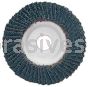 4 x 5/8 80 Merit Type 29 Fiberglass Plate Zirc Powerflex Flap Discs