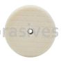Norton 66623391310 8" White CCS Waffle Foam Double-Sided Cutting Pad