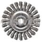 4" Cable Twist Wire Wheel, .020, 1/2"-13 A.H. (CTA-4)
