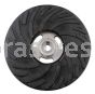 4-1/2x5/8-11 Thread, Backing Pad, Medium Rubber, Smooth R425-5/8SB