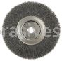 Weiler 01250-12 - 10" .014, 1" A.H. Narrow Crimped Wire Wheel - 012382012595