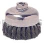 Weiler 36044 - 4" .025, 5/8"-11 A.H., Retail Pack, Vortec Pro Knot Wire Cup Brush - 012382360443
