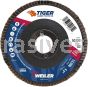 Weiler 50131 - 4-1/2" 60C 7/8" A.H. Saber Tooth High Density Ceramic Abrasive Flap Disc - 012382501310
