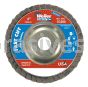 Weiler 31303 - 4" , 60Z, 5/8" A.H., Vortec Pro Abrasive Flap Disc, Angled, Aluminum Backing - 012382313036