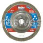 Weiler 31315 - 4-1/2" , 60Z, 5/8"-11 A.H., Vortec Pro Abrasive Flap Disc, Angled, Aluminum Backing - 012382313159
