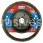Weiler 31348 - 4-1/2" , 24Z, 5/8"-11 A.H., Vortec Pro Abrasive Flap Disc, Angled, Phenolic Backing - 012382313487